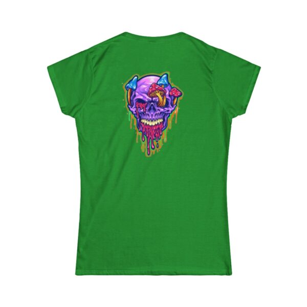 Double Print Women's Tee - Sweet and Trippy Design - This T-shirt exudes a fun and whimsical vibe, perfect for those who appreciate unique and eye-catching designs. - Image 14
