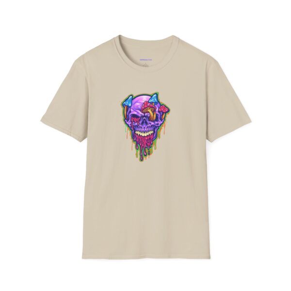 Purple Trippy Skull T-Shirt design with colorful drips, perfect for those who love edgy and bold graphics. - Image 29