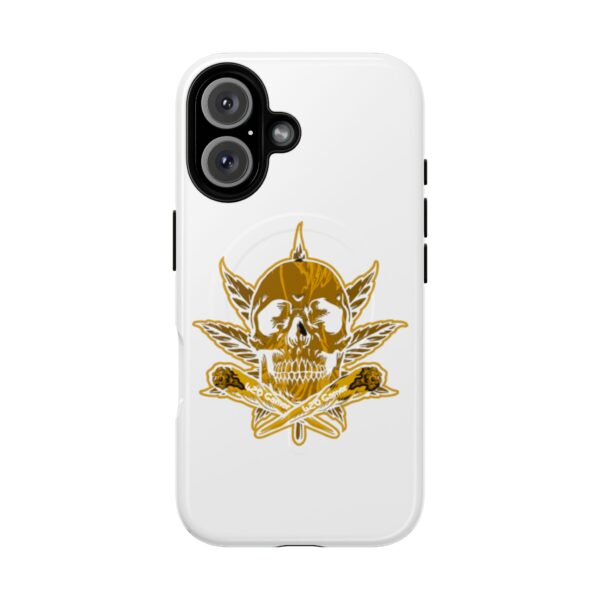 The Midas Touch Tough Magnetic Phone Case - Skull & Leaf Design for 420 Gamers - Image 58