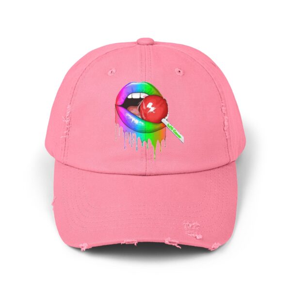 Want My Lolly Pop Unisex Distressed Cap - Image 2