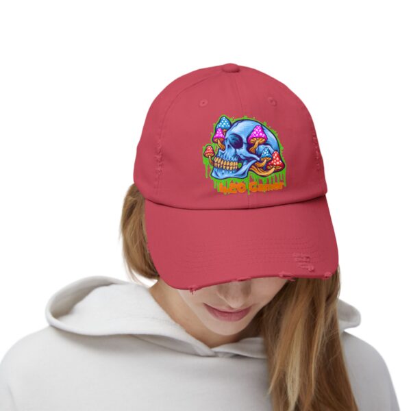 Blue Dreams Unisex Distressed Cap - Image 36