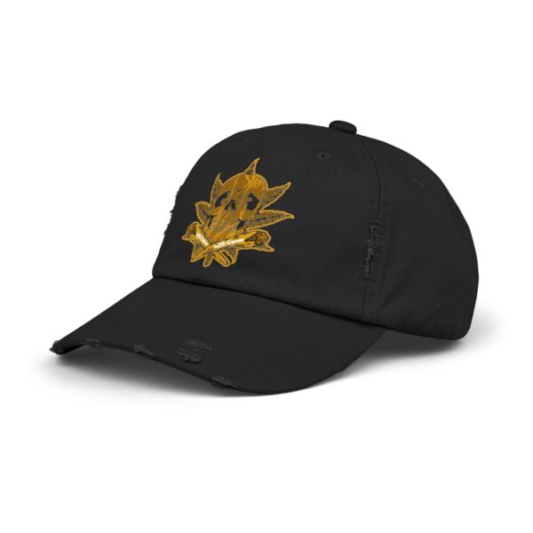 Midas Touch Unisex Distressed Cap - Vintage Style Hat for Casual Wear - Image 3