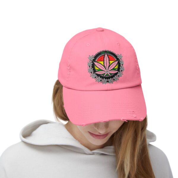 Flower Style Unisex Distressed Cap - Image 32