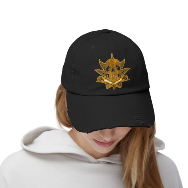 Midas Touch Unisex Distressed Cap - Vintage Style Hat for Casual Wear