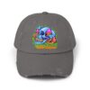 Blue Dreams Unisex Distressed Cap - Image 25