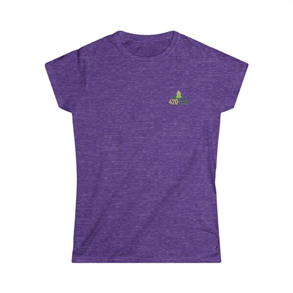Double Print Women's Tee - 8 is Forever Vibes tee is a more feminine take on the classic tee. The sleeves are shortened to reveal some shoulder. The fabric is 100% ring spun cotton for all solid colors. - Image 31