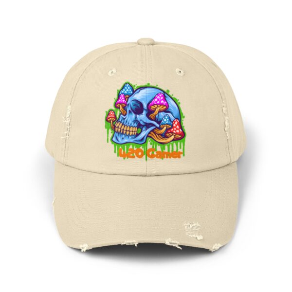 Blue Dreams Unisex Distressed Cap - Image 9
