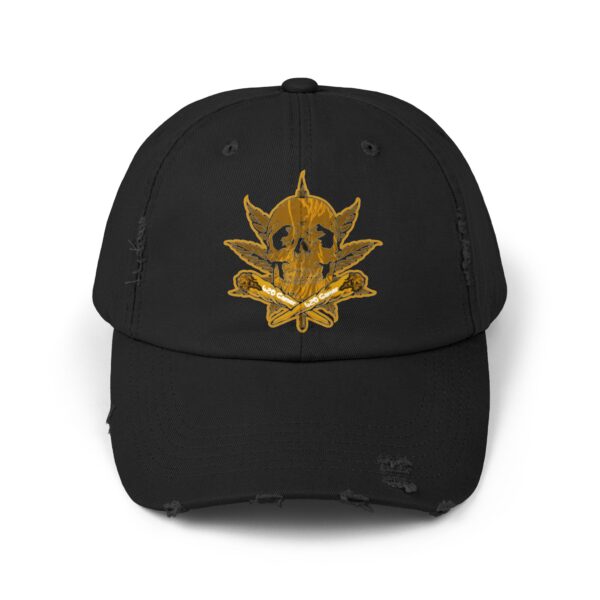 Midas Touch Unisex Distressed Cap - Vintage Style Hat for Casual Wear - Image 2