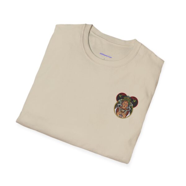 Double Printed Native American King Happy Face-Unisex Softstyle T-Shirt puts a new spin on casual comfort. Made from very soft materials, this tee is 100% cotton for solid colors. Heather colors and sports grey include polyester. - Image 32