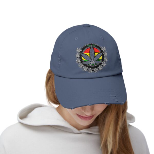 Flower Style Unisex Distressed Cap - Image 24