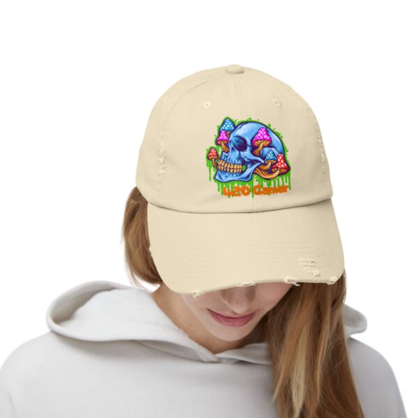 Blue Dreams Unisex Distressed Cap - Image 12