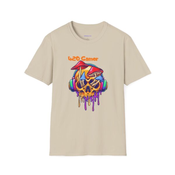 Groovy Shrooming Skull Unisex Softstyle T-Shirt - Image 29