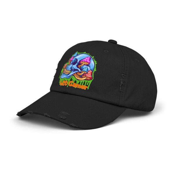 Blue Dreams Unisex Distressed Cap - Image 2