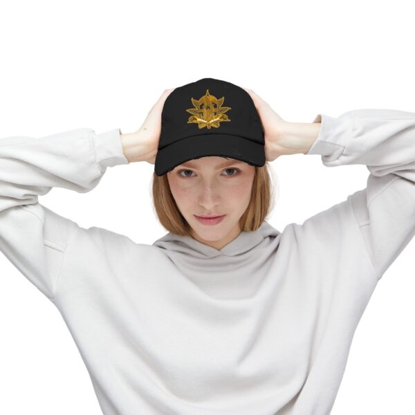 Midas Touch Unisex Distressed Cap - Vintage Style Hat for Casual Wear - Image 8