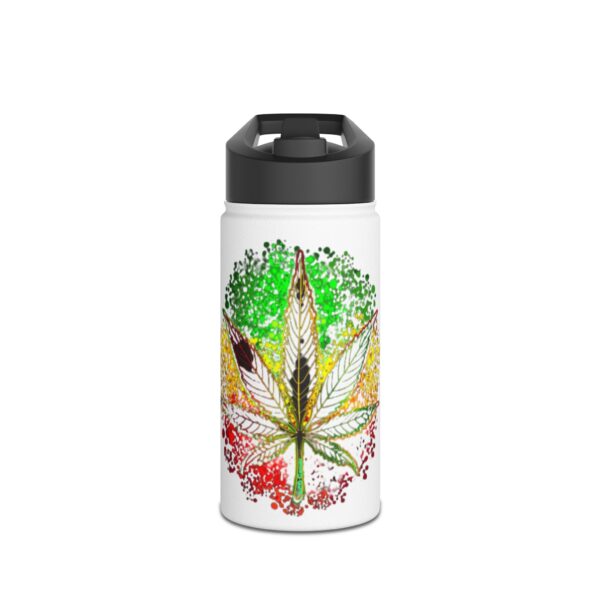 High quality Color Leaf Leaves Stainless Steel Water Bottle, Standard Lid