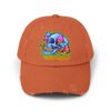 Blue Dreams Unisex Distressed Cap - Image 13