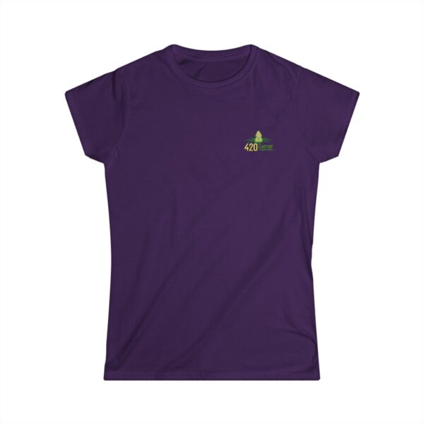 Double Print Women's Tee - 8 is Forever Vibes tee is a more feminine take on the classic tee. The sleeves are shortened to reveal some shoulder. The fabric is 100% ring spun cotton for all solid colors. - Image 2