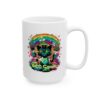 Double Printed Happy Mornings Forever 8 Ceramic Mug, (11oz, 15oz) - Image 3