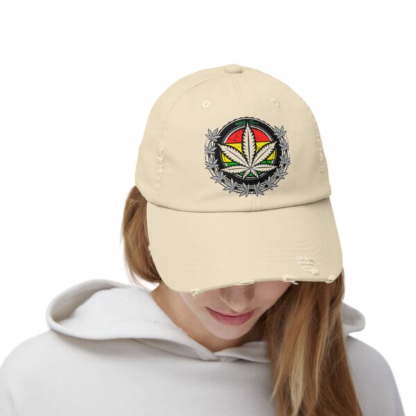 Flower Style Unisex Distressed Cap - Image 12