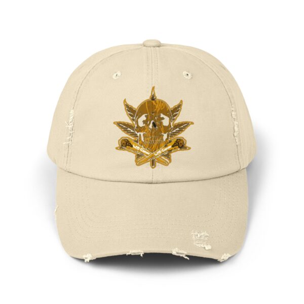 Midas Touch Unisex Distressed Cap - Vintage Style Hat for Casual Wear - Image 9