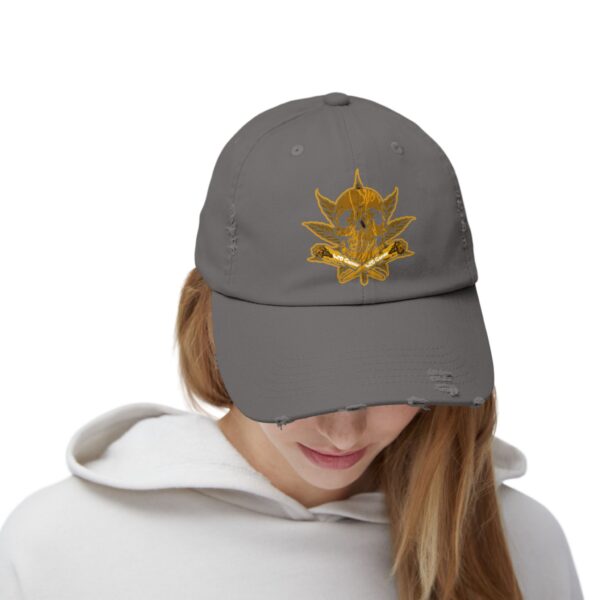 Midas Touch Unisex Distressed Cap - Vintage Style Hat for Casual Wear - Image 28