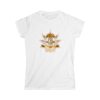 Midas Touch Women's Softstyle tee is a more feminine take on the classic tee. The sleeves are shortened to reveal some shoulder, fabric is 100% ringspun cotton for all solid colors. - Image 4