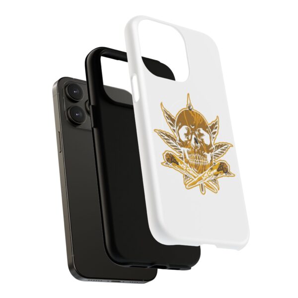 The Midas Touch Tough Magnetic Phone Case - Skull & Leaf Design for 420 Gamers - Image 48
