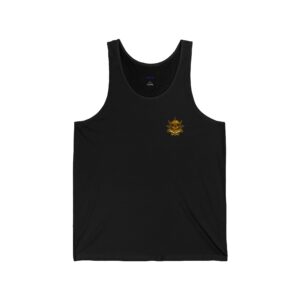 Double printed Rockin Shroomin Drippy SkullMan Unisex Jersey Tank