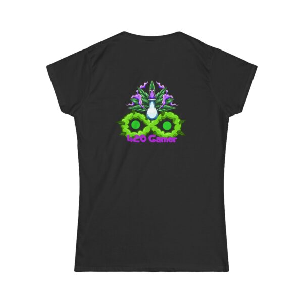 Double Print Women's Tee - 8 is Forever Vibes tee is a more feminine take on the classic tee. The sleeves are shortened to reveal some shoulder. The fabric is 100% ring spun cotton for all solid colors. - Image 8