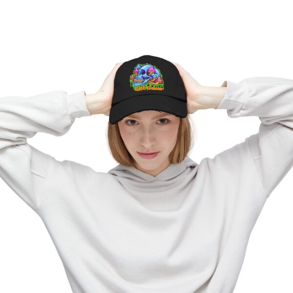 Blue Dreams Unisex Distressed Cap - Image 8