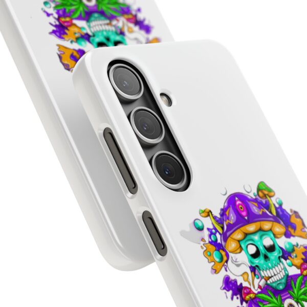 420 Gamer Dank Trippy Shrooming Skull Snap Case - Colorful Protective Phone Cover for Gamers - Image 193