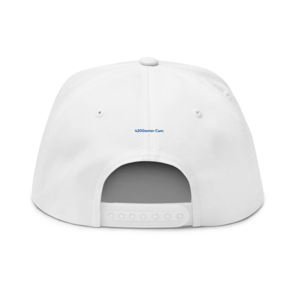 Rockin Shroomin Drippy SkullMan Flat Bill Cap (Embroidery) - Image 2